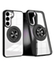 Galaxy S23 Plus Transparent Wireless Charging Case with Ring Holder - BLACK (Only Ground Shipping)