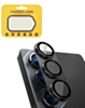 Metal Camera Lens Protector with Tempered Glass for Galaxy S24 (Onyx Black)