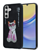 Cute Animal Design Case - PINK CAT for Galaxy S24 FE (Only Ground Shipping)