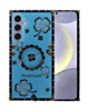 Galaxy S24FE Lucky Flowers Design Case - TEAL (Only Ground Shipping)