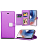 Galaxy S24 Plus Elegant Leather Wallet Case - PURPLE (Only Ground Shipping)