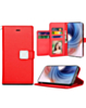 Galaxy S24 Plus Elegant Leather Wallet Case - RED (Only Ground Shipping)
