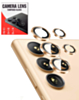 Camera Lens Protector with Metal Ring for Galaxy S24 Ultra (Titanium Orange)
