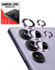 Camera Lens Protector with Metal Ring for Galaxy S24 Ultra (Titanium Violet)