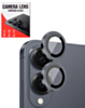 Camera Lens Protector with Metal Ring for Galaxy S25 Edge (Titanium Jet Black)