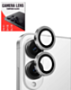 Camera Lens Protector with Metal Ring for Galaxy S25 Edge (Titanium Silver)