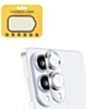 Metal Camera Lens Protector with Tempered Glass for Galaxy S25 Edge (Titanium Silver)