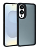 Galaxy S25E Matte Silicone Frame Shockproof Case - BLACK (Only Ground Shipping)
