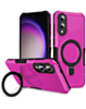 Hard PC Shockproof Case w /Ring Holder - PINK for Galaxy S25E (Only Ground Shipping)