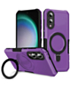 Hard PC Shockproof Case w /Ring Holder - PURPLE for Galaxy S25E (Only Ground Shipping)