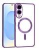 Galaxy S25E Shiny Wireless Charging Clear Case - DARK PURPLE (Only Ground Shipping)