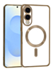 Galaxy S25E Shiny Wireless Charging Clear Case - GOLD (Only Ground Shipping)