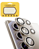 Metal Camera Lens Protector with Tempered Glass for Galaxy S25 Ultra (Titanium Gray)