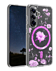 Galaxy S26 Floral Magnetic Case - HOT PINK (Only Ground Shipping)
