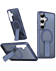 Slim Translucent Wireless Charging Case with Folding Stand (BLUE) for Galaxy S26 (Only Ground Shipping)