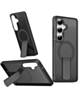 Slim Translucent Wireless Charging Case with Folding Stand (BLACK) for Galaxy S26 (Only Ground Shipping)