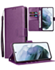 Leather Wallet Case with Card Slot - PURPLE for Galaxy S26 (Only Ground Shipping)