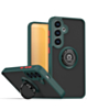 Hard PC Rear Colorful Border Case with Ring Holder (DARK GREEN) for Galaxy S26 (Only Ground Shipping)