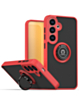 Hard PC Rear Colorful Border Case with Ring Holder (RED) for Galaxy S26 (Only Ground Shipping)