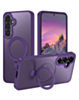 Galaxy S26 Carbon Wireless Charging Case with Ring Stand - PURPLE (Only Ground Shipping)