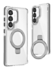 Galaxy S26 Thin Magnetic Clear Case with Camera Stand Kickstand - GRAY (Only Ground Shipping)