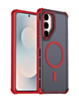 Dual Layer Electroplated Border Wireless Charging Case for Galaxy S26FE (RED) (Only Ground Shipping)