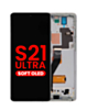 OLED Assembly with Frame for Galaxy S21 Ultra (G998) (Phantom Silver) (Aftermarket Plus Soft)