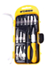 R'DEER High Qulity Stainless Steel 16 pcs Knife Set