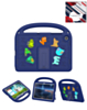 Shockproof Handle Case with Charms (NAVY BLUE) for Galaxy Tab A9 Plus / Tab A11 Plus (Only Ground Shipping)