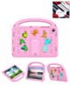 Shockproof Handle Case with Charms (PINK) for Galaxy Tab A9 Plus / Tab A11 Plus (Only Ground Shipping)