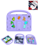 Shockproof Handle Case with Charms (PURPLE) for Galaxy Tab A9 Plus / Tab A11 Plus (Only Ground Shipping)