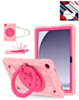 Shockproof Heavy Duty Stand Case with Pen Slot - PINK & HOT PINK for Galaxy Tab A9 Plus 2023 (11") (X210, X216, X218) (Only Ground Shipping)