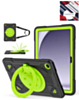 Shockproof Heavy Duty Stand Case with Pen Slot - BLACK & GREEN for Galaxy Tab A9 Plus 2023 (11") (X210, X216, X218) (Only Ground Shipping)
