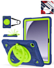 Shockproof Heavy Duty Stand Case with Pen Slot - NAVY BLUE & GREEN for Galaxy Tab A9 Plus 2023 (11") (X210, X216, X218) (Only Ground Shipping)