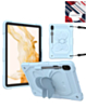 Protective Butterfly Stand Design Case - BABY BLUE for Galaxy Tab S9 / Tab S9 FE / Tab S10 FE / Tab S10 Lite (Only Ground Shipping)