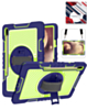 360 Rotating Hand Strap & Kickstand Case with Shoulder Strap (NAVY BLUE) for Galaxy Tab S9 / Tab S9 FE / Tab S10 FE / Tab S10 Lite (Only Ground Shipping)