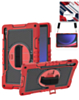 360 Rotating Hand Strap & Kickstand Case with Shoulder Strap (RED) for Galaxy Tab S9 FE / Tab S9 Plus / Tab S10 Plus (Only Ground Shipping)