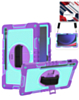 360 Rotating Hand Strap & Kickstand Case with Shoulder Strap (PURPLE) for Galaxy Tab S9 FE / Tab S9 Plus / Tab S10 Plus (Only Ground Shipping)