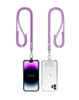 Mobile Phone Straps with Card Holder (2ft) - LILAC (Only Ground Shipping)