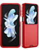Heavy Duty Case for Galaxy Z Flip 8 (RED BLACK) (Only Ground Shipping)