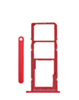 Dual Sim Card Tray for Galaxy A03S (A037F / 2021) (RED)