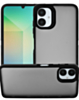 Matte Silicone Frame Shockproof Case - BLACK for Galaxy A06 (Only Ground Shipping)