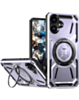 Full-Body Rugged Shockproof Case with Built-in Ring Holder - PURPLE for Galaxy A06 (Only Ground Shipping)