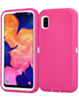 Heavy Duty Case for Galaxy A10E (HOT PINK & WHITE) (Only Ground Shipping)