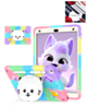 Shockproof Kickstand Case with Pen Slot - COLORFUL PURPLE for iPad Air 11 2024 (Only Ground Shipping)