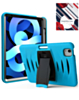 Shockproof Case with Pen Slot - BLUE for iPad Air 11 / 2024 / Air 4 / Air 5 / Pro 11 (1st / 2nd / 3rd / 4th) (Only Ground Shipping)