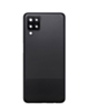 Back Glass with Camera Lens and Adhesive for Galaxy A12 (A125 / 2020) (NO LOGO) (BLACK)
