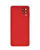 Back Glass with Camera Lens and Adhesive for Galaxy A12 Nacho (A127 / 2021) (NO LOGO) (RED)