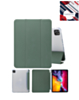 Smart PU Stand with Pen Holder - DARK GREEN for iPad Air 13 2024 / Pro 12.9 (3rd / 4th / 5th / 6th) (Only Ground Shipping)