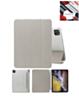 Smart PU Stand with Pen Holder - GRAY for iPad Air 13 2024 / Pro 12.9 (3rd / 4th / 5th / 6th) (Only Ground Shipping)